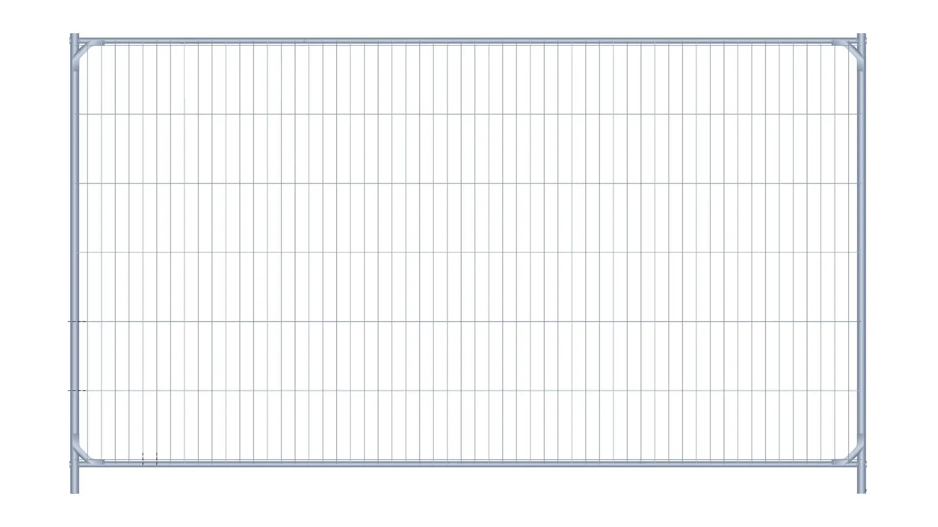 Ogrodzenie ażurowe budowlane - Strong Standard Wzmocnione narożniki